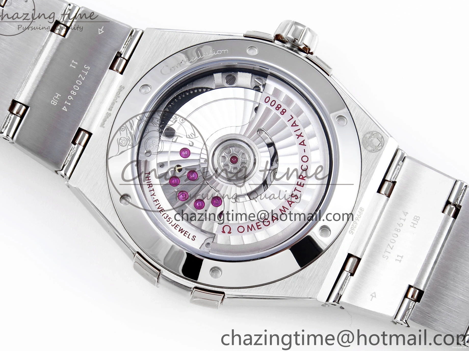 0208 Snug Constellation 39mm SS ASWF 1:1 Best Edition Black Dial on SS Bracelet A 7771